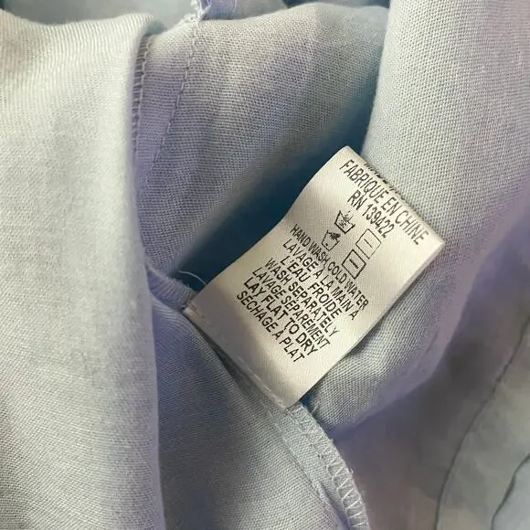 Tobi Angela Chambray Shift Dress SZ L Blue - Picture 10 of 11